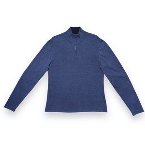ZACHARY PRELL Higgins Cotton & Cashmere Quarter Zip Sweater